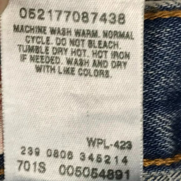 Levi's 505 Regular Fit Jeans Y2K Boyfriend High Waist Mom Jeans (2005) Unisex - Picture 13 of 14